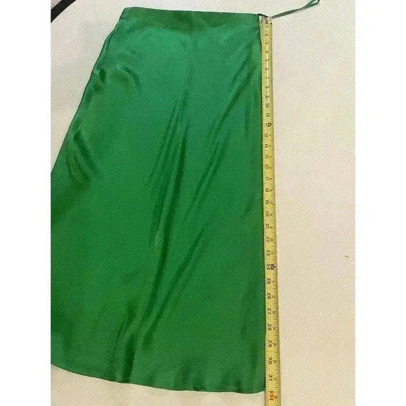 L'AGENCE Bias Silk Matching Set Midi Skirt Gold Chain Blouse Tank Cocktail Dress - Picture 10 of 16